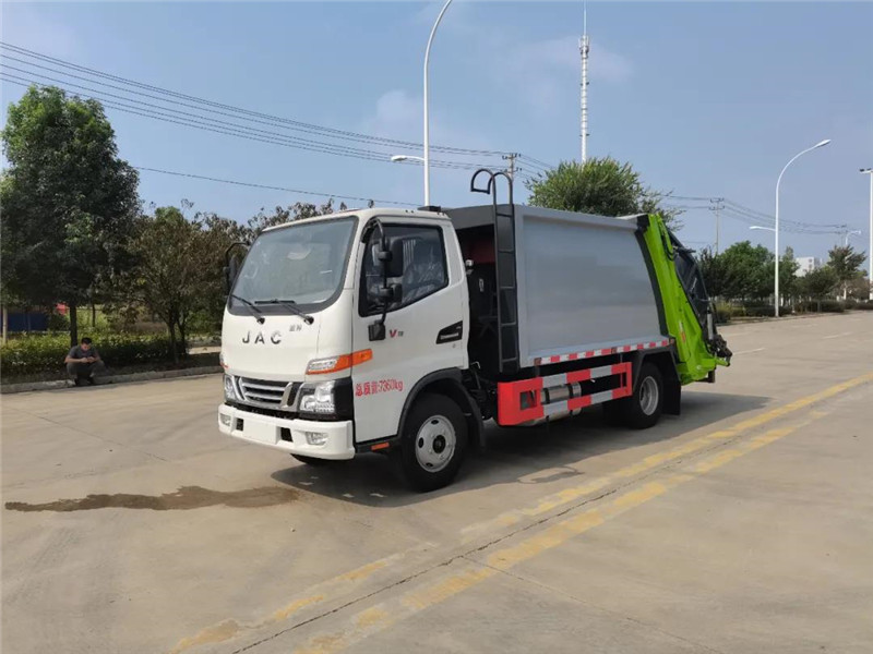 江淮駿鈴6方壓縮式垃圾車|價格|圖片|視頻